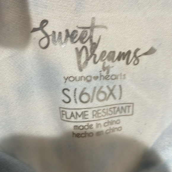 Sweet Dreams S 6/6x short sleeve button down top shorts set blue clouds euc - Picture 4 of 8